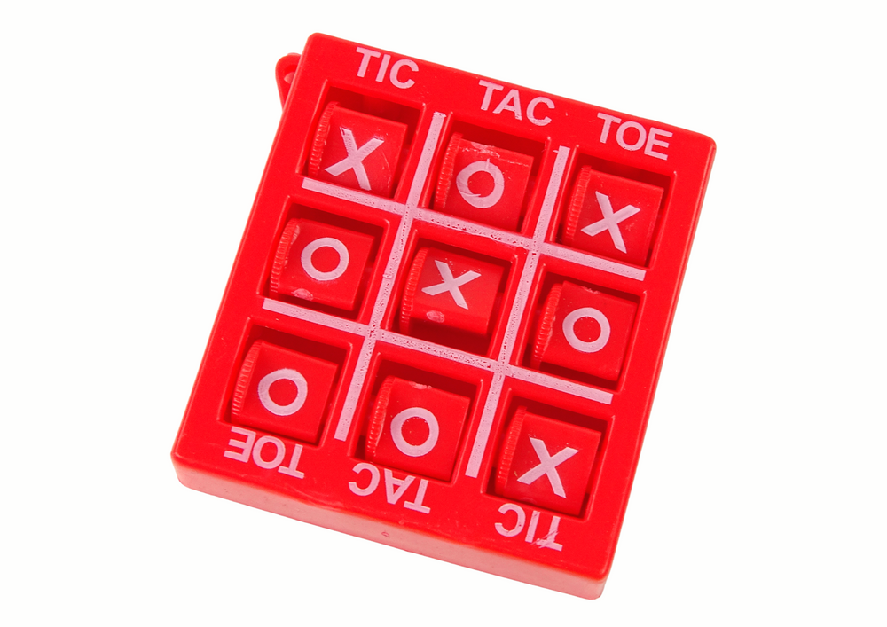 Tic-Tac-Toe Elektronikspiel - 4-in-1 Handheld Mit Denkspielen Für Kinder & Erwachsene