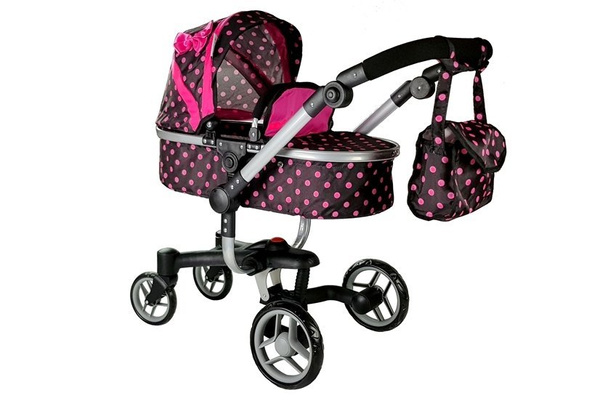 Puppenwagen Alice Kinderwagen Puppe Puppenkarre Wagen Rosa