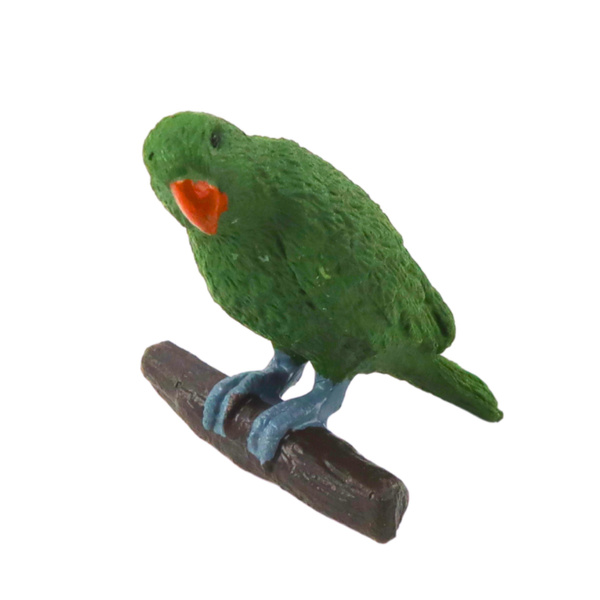 Set mit Mini-Figuren Vögel Exotische Papageien Flamingo 5 Stück.