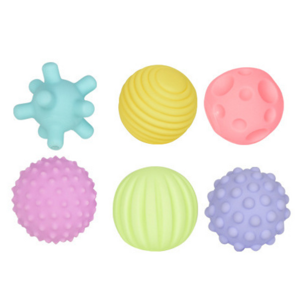 Sensory Balls For Children Educational Soft Colorful 6pcs