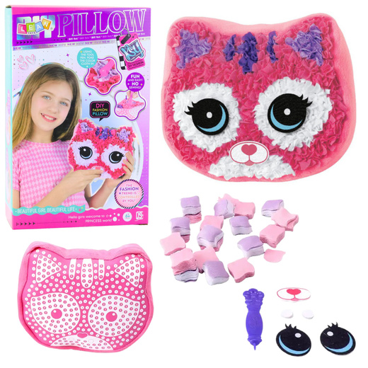 Kreatives Nähset, Kätzchen-Kissen, Maskottchen, DIY-Stickerei