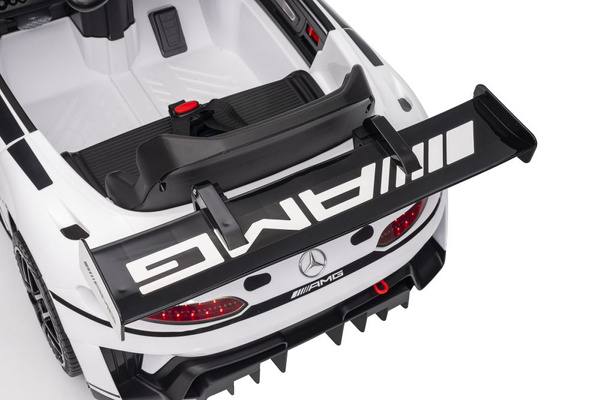 Battery-powered car Mercedes AMG GT3 White