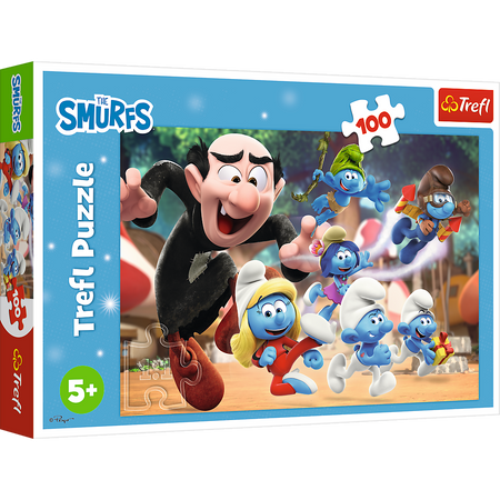 Puzzle - 100 - Papa Smurf's Teachings - Smurfs - Trefl 16481