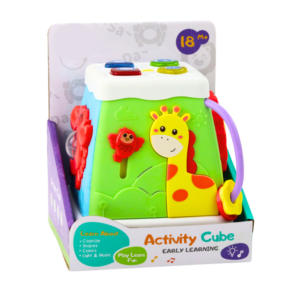 Kostka Edukacyjna Wielofunkcyjna Interaktywna Światła Dźwięki