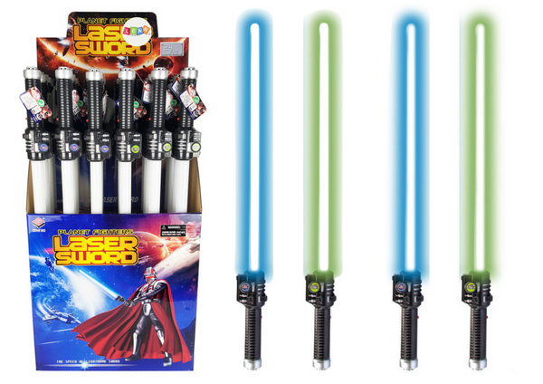 Space Lichtschwert Battle Sound Grün Blau 67cm