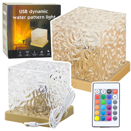 LED-Nachtlichtprojektor Aurora RGB Waves 16 Farben Fernbedienung