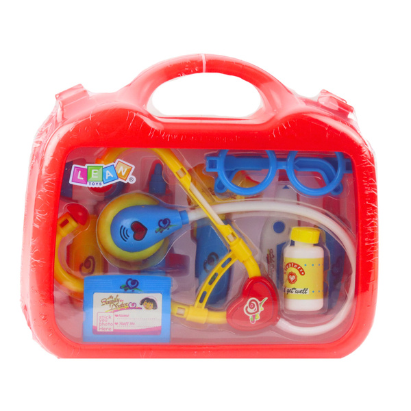 Little Doctor Set in a Suitcase Medical Accessories Lights 9 pcs.