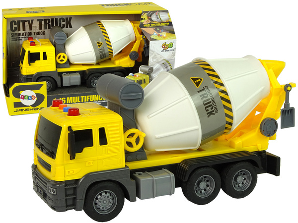 Betonmischer Gelb Rotierende Schaufel Ton Lichter