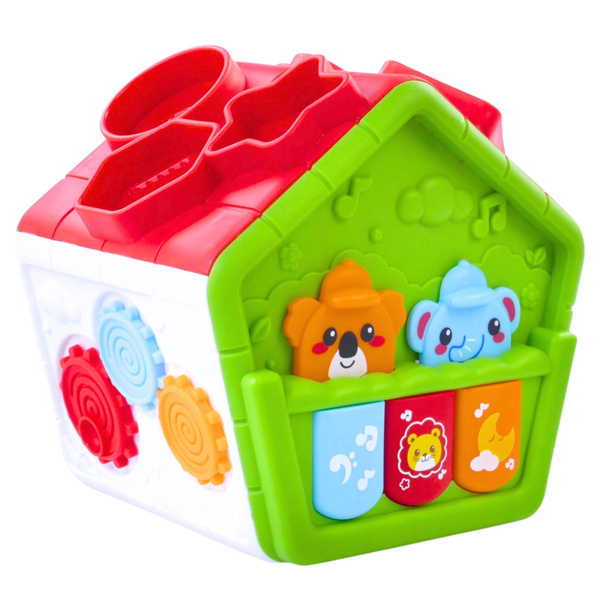 Interactive Educational Sorter House for Toddlers Green