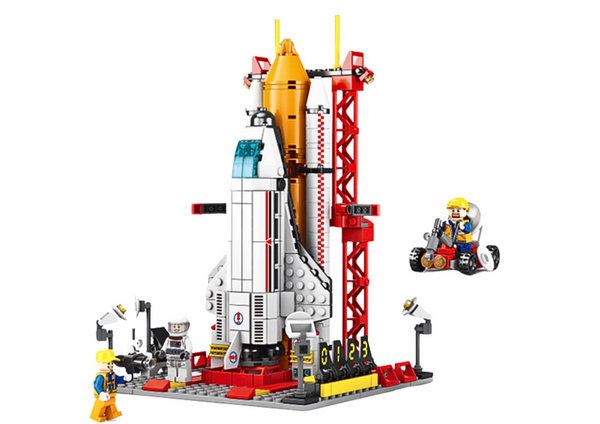 Raumschiff-Bausteine, Weltraumrakete, 506 Teile.