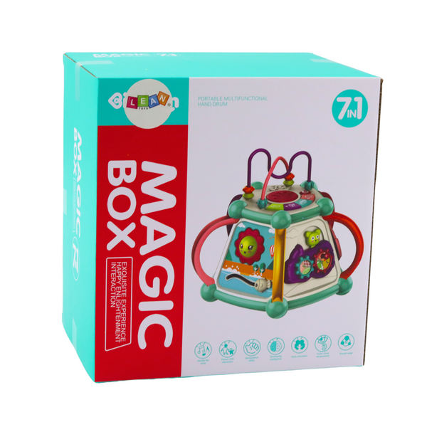 Multifunktionaler pädagogischer Würfelsortierer mit 7-in-1-Lichtgeräuschen