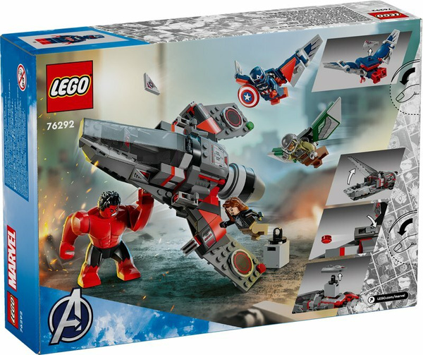 LEGO 76292 SUPER HEROES Captain America vs. Red Hulk – Duell