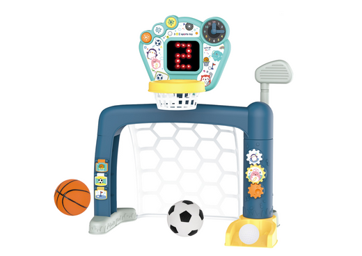 3in1 Set For Toddlers Arcade Games Golf Basketball Football