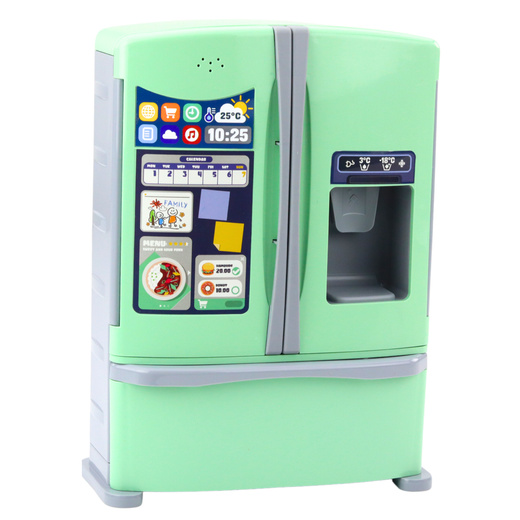 Double Door Refrigerator With Ice Maker Food Sound Green
