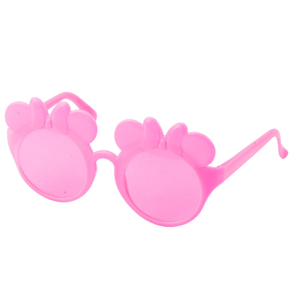 Beauty Set Haarband mit Schleife Brille Gummibänder Rosa