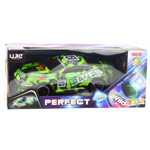 Sportwagen ferngesteuert mit Fernbedienung und Sound, grün