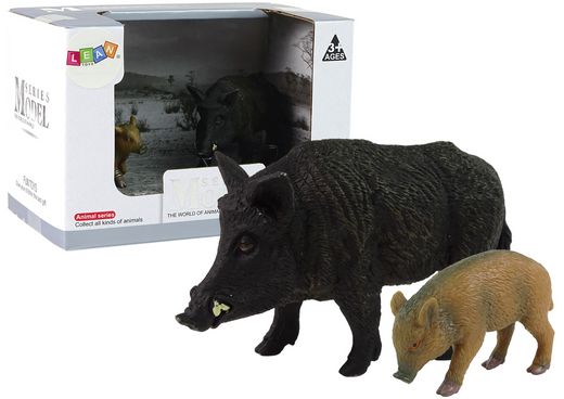 2er-Set Wildschwein mit Jungtier Serie Waldtiere