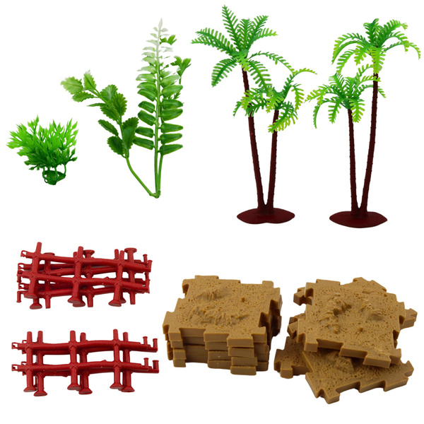 Set of Figures Animals Farm Plants Trees Chest 57 pcs