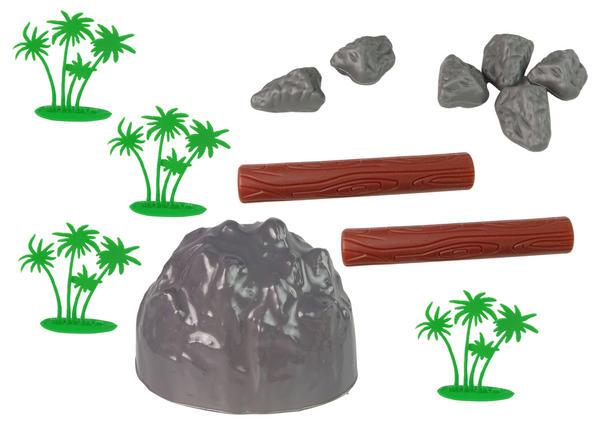 Large Figure Set Wild Animals Safari + Accessories 34 Elements