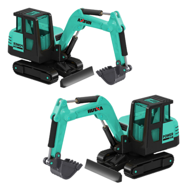 Huina Green 1:80 Metal Collectible Model Excavator