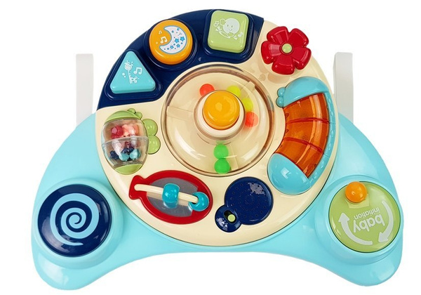 Interaktive Babytafel Spielzeug Musik Tier Blau
