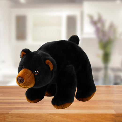 Plush Mascot Cuddly Toy Black Bear 28cm