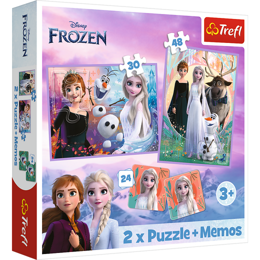 Puzzle - 2in1+memos  Princesses in their land - Disney Frozen 2 93335