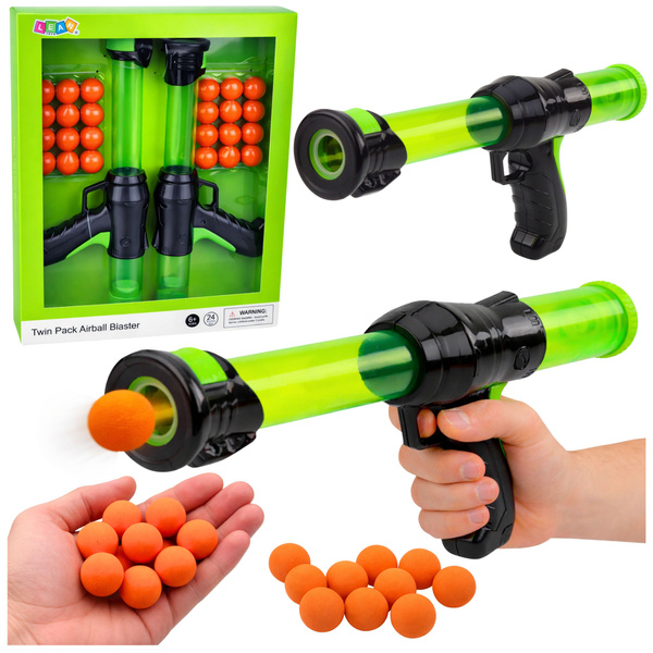 Set of two guns rifles for soft foam balls 24 pcs.