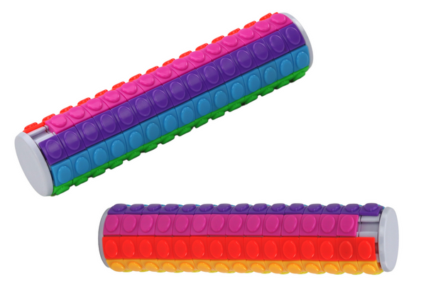 Logischer Puzzle-Zylinder, 15-stufiger bunter rotierender Zylinder