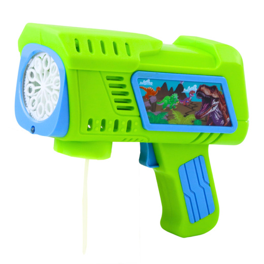 Bubble Gun LED Green Dinosaur