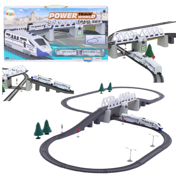 Electric Train Set Train Tracks Drawbridge 366cm