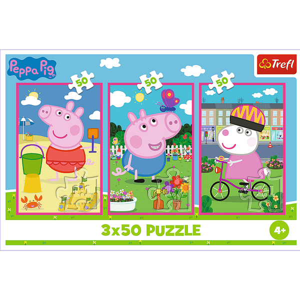 Puzzle - 3x50 - Die Macht der Freundschaft / Peppa PigMix 70% 34877