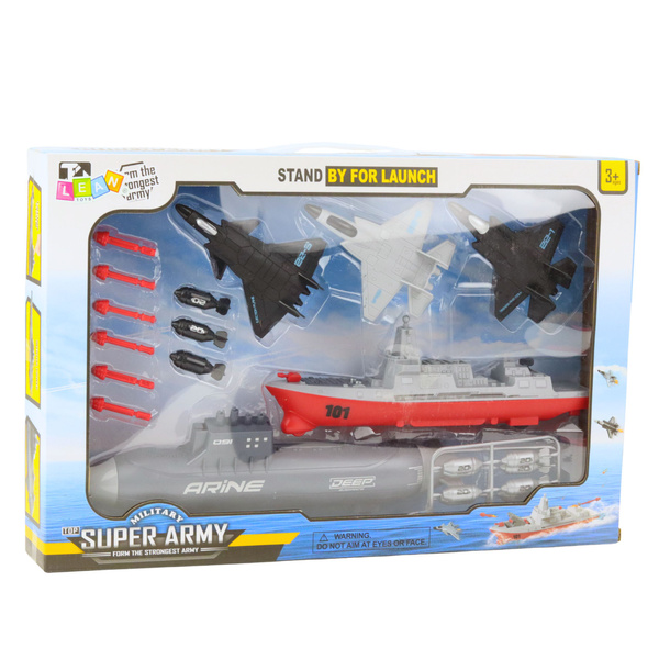 Military Set Ship Submarine Fighters Missiles
