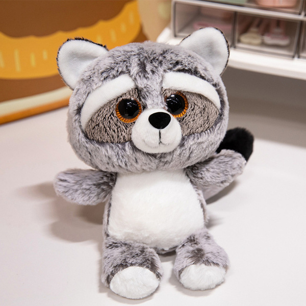 Plush Toy Raccoon Cuddly Toy Big Eyes 22cm