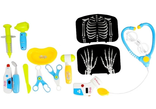 Doktorwagen für Kinder umfangreiches Zubehör 22 Elemente Stethoskop Spielzeug