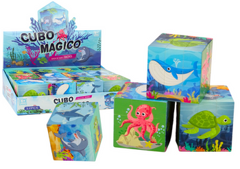 Magic Cube Lernpuzzle Meerestiere Puzzle-Logikspiel