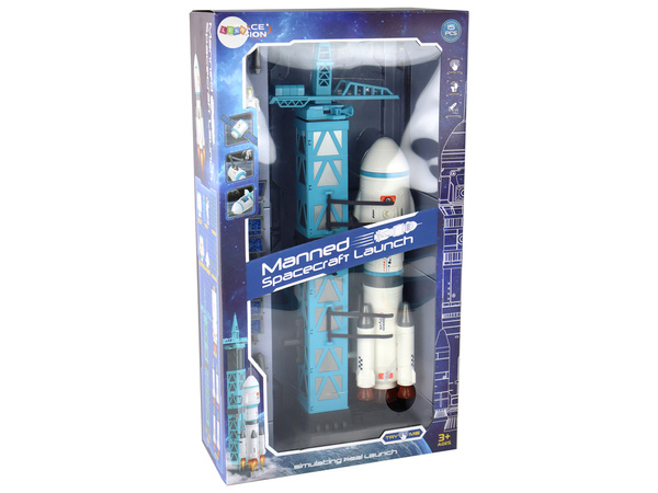 Toy Space Mission Rocket Astronauts Launcher 15 Elemente