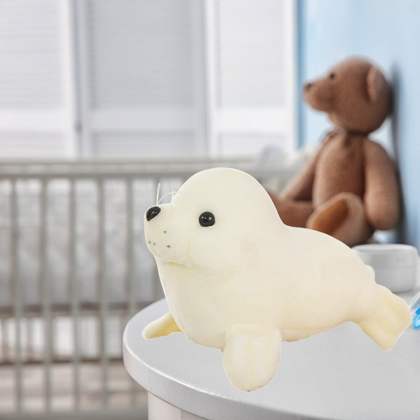Plüsch Robbe Plüsch Maskottchen Kuscheltier Weiß 24cm
