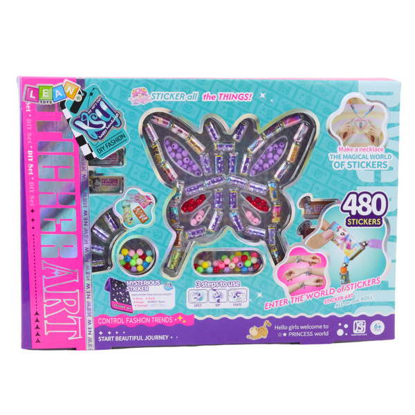 Creative Jewelry Making Kit Beads 480 Stickers