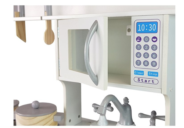 Holzküche Bella für Kinder Weiße Accessoires