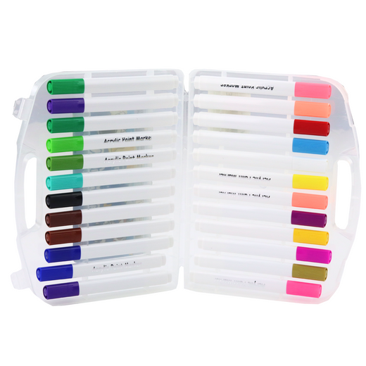 Set Acrylmarker im Organizer, 24-tlg