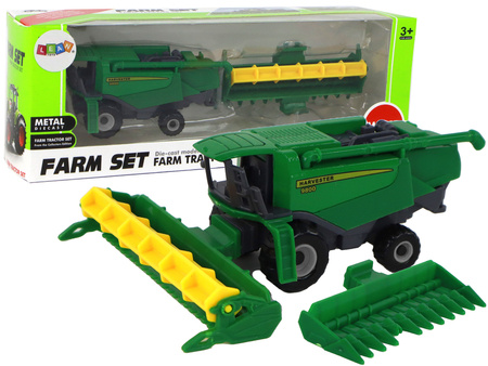 Agricultural Vehicle Combine Harvester Aluminum Green