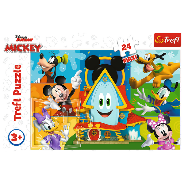 Puzzle – „24 Maxi“ – Mickey Maus und Freunde Trefl 14351