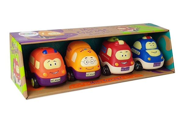 Polizei Ambulance Cars Set für Kleinkinder mit String 4 Stück