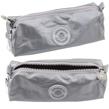 School Pencil Case Organizer Single Compartment Gray 21.5cm