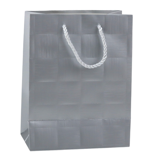 Gift Bag Structured Squares Elegant 23 x 18 x 10 cm