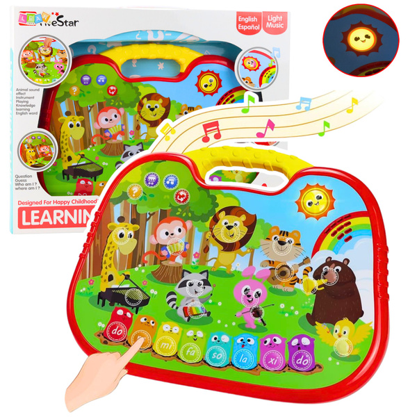 Interactive Educational Board Animal World Instruments Piano