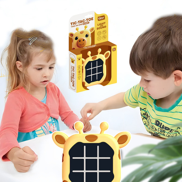 3in1 elektronisches Spiel Tic-Tac-Toe Memory Yellow Giraffe