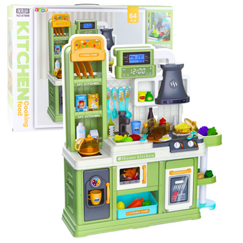 Kinderküche Wasserkreislauf Lebensmittel Farbwechsel Dampf Grün 64 Stück.