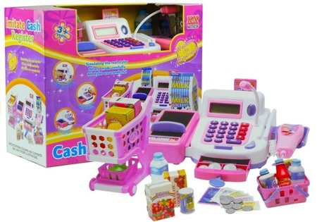 Shop Cash Register with Calculator Accessories